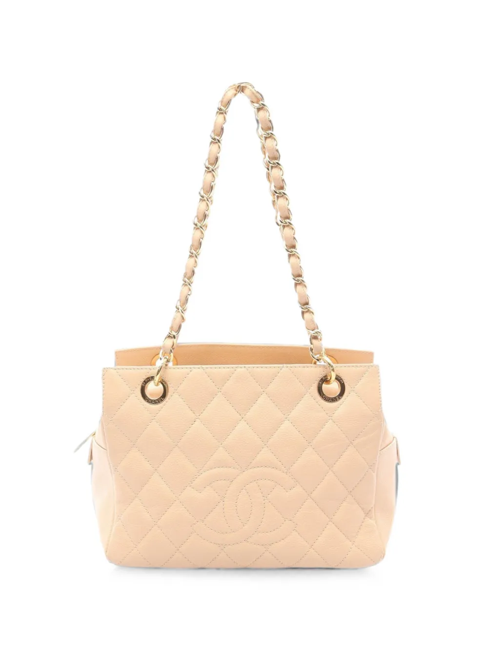 CHANEL Pre-Owned 2010-2011 Matelassé-quilting tote bag - Toni neutri