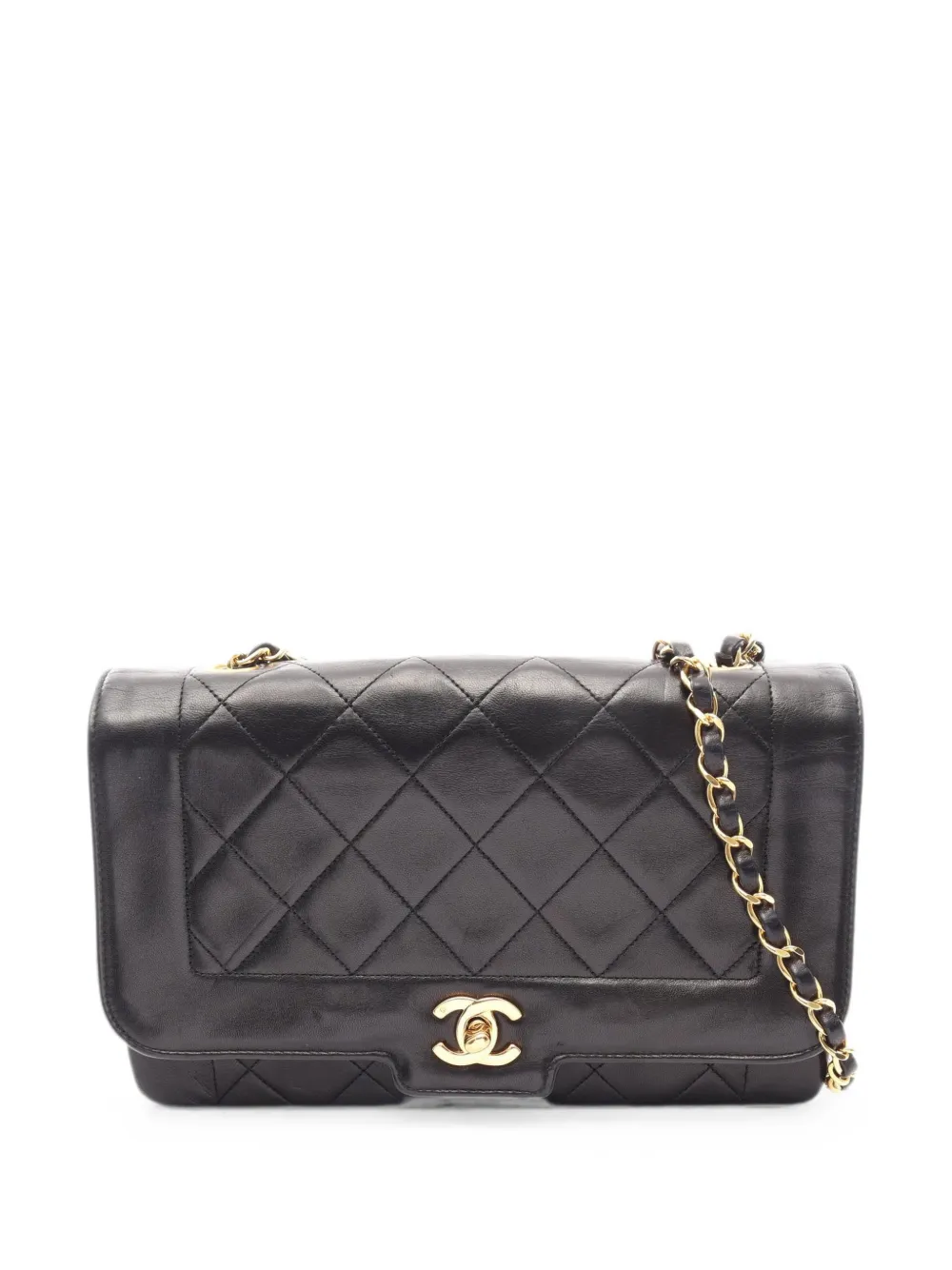 CHANEL Pre-Owned 1989-1991 Flap matelassé leather shoulder bag - Nero