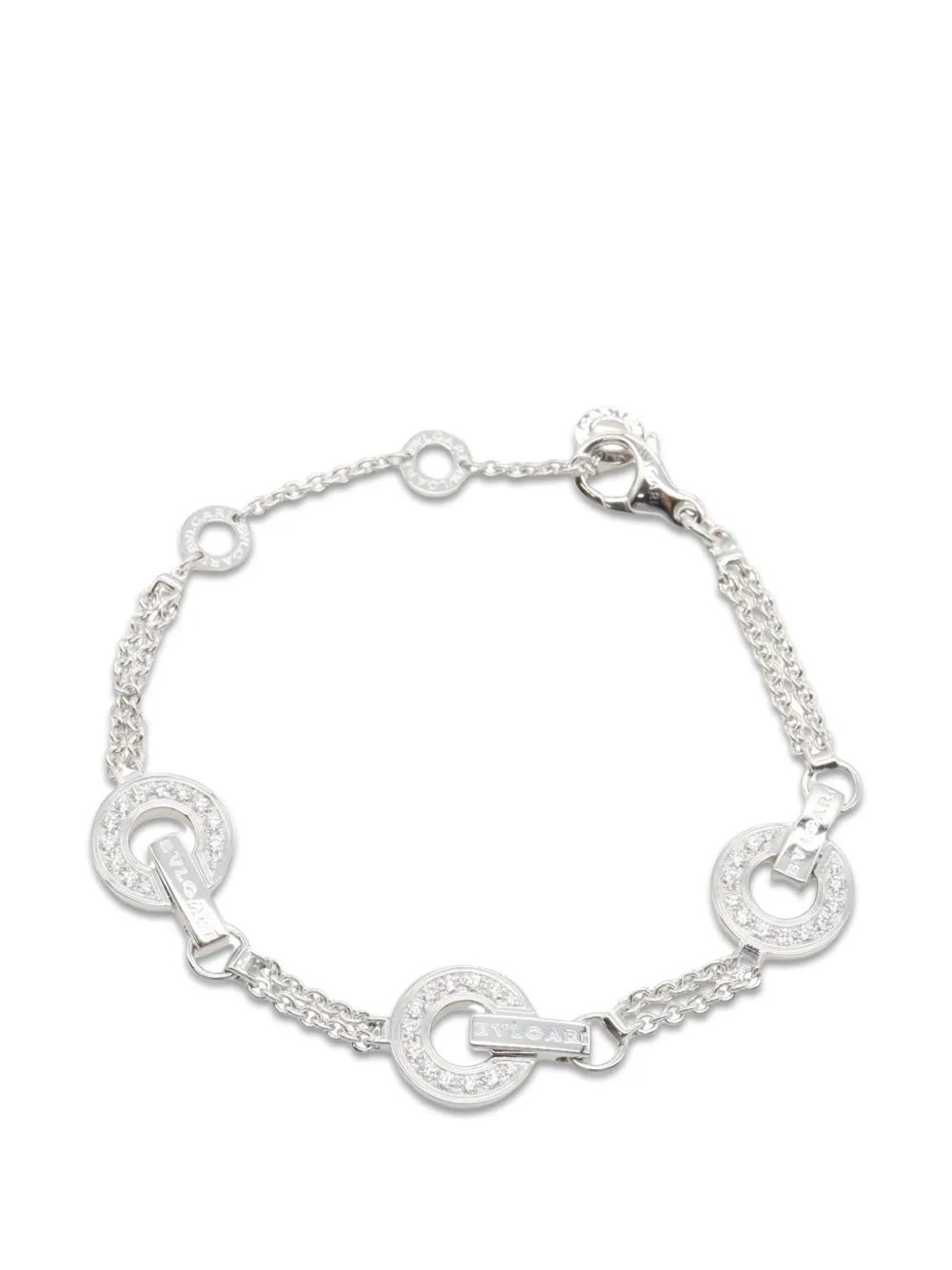 Bvlgari Pre-Owned 2010s Bulgari Bulgari diamond bracelet - Silber