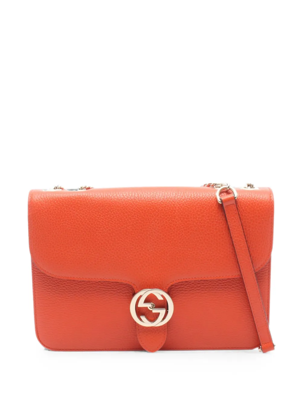 Gucci Pre-Owned 2010s Interlocking-G shoulder bag - Arancione