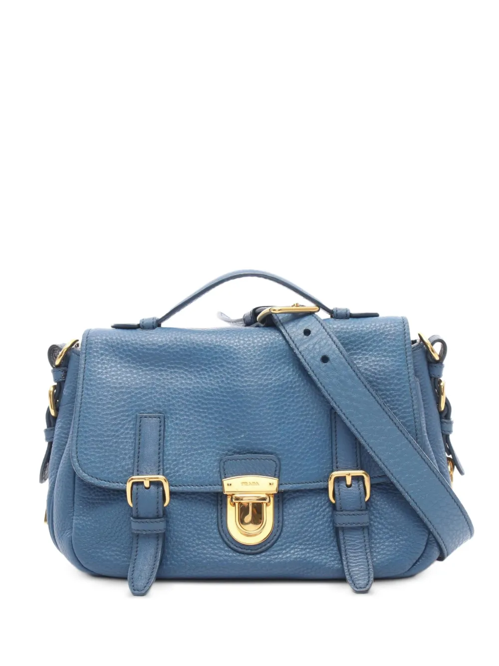 Prada Pre-Owned 2000s logo-detail two-way handbag - Blue