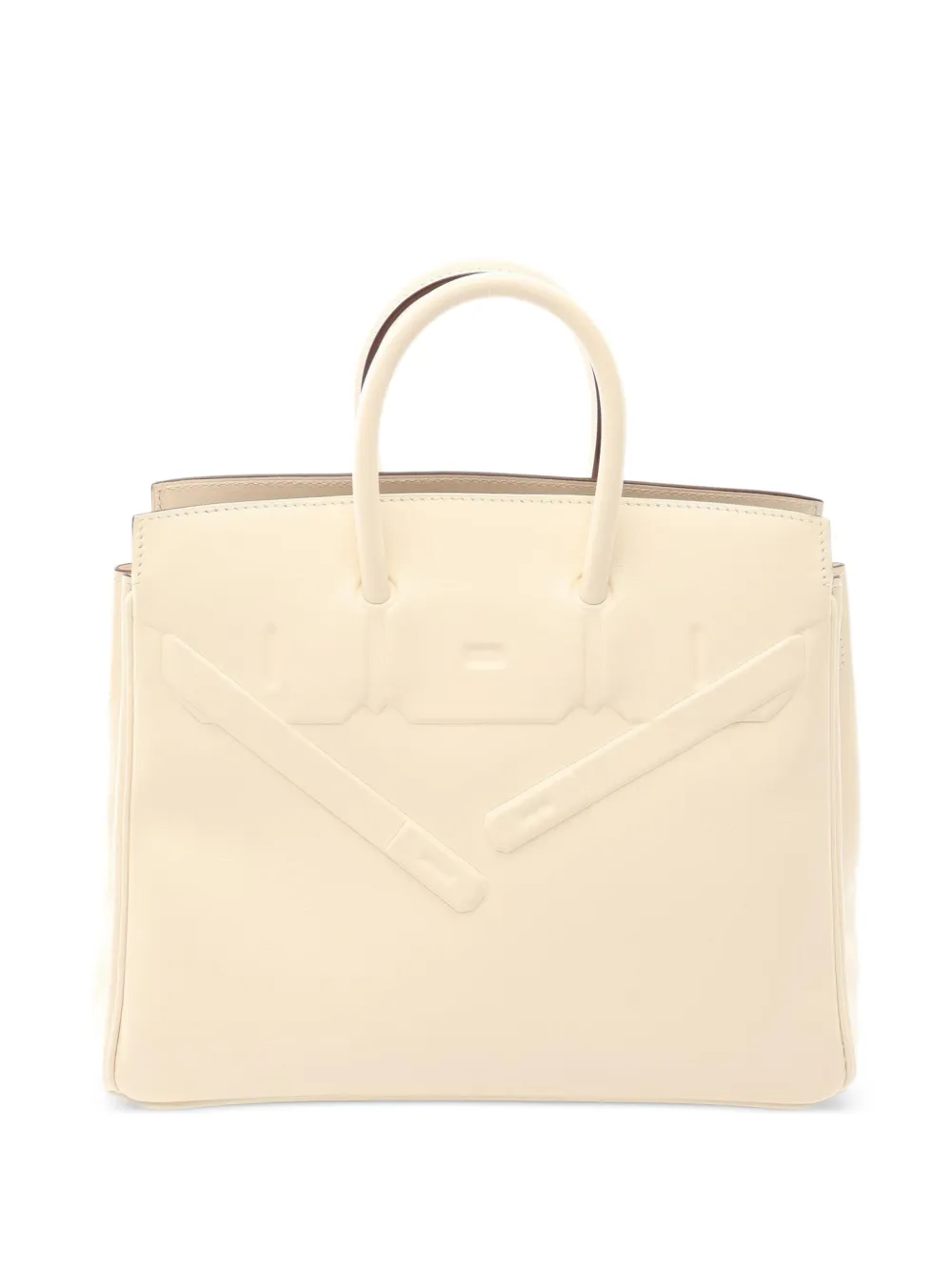 Hermès Pre-Owned 2021 25 Shadow Birkin tote bag - Nude