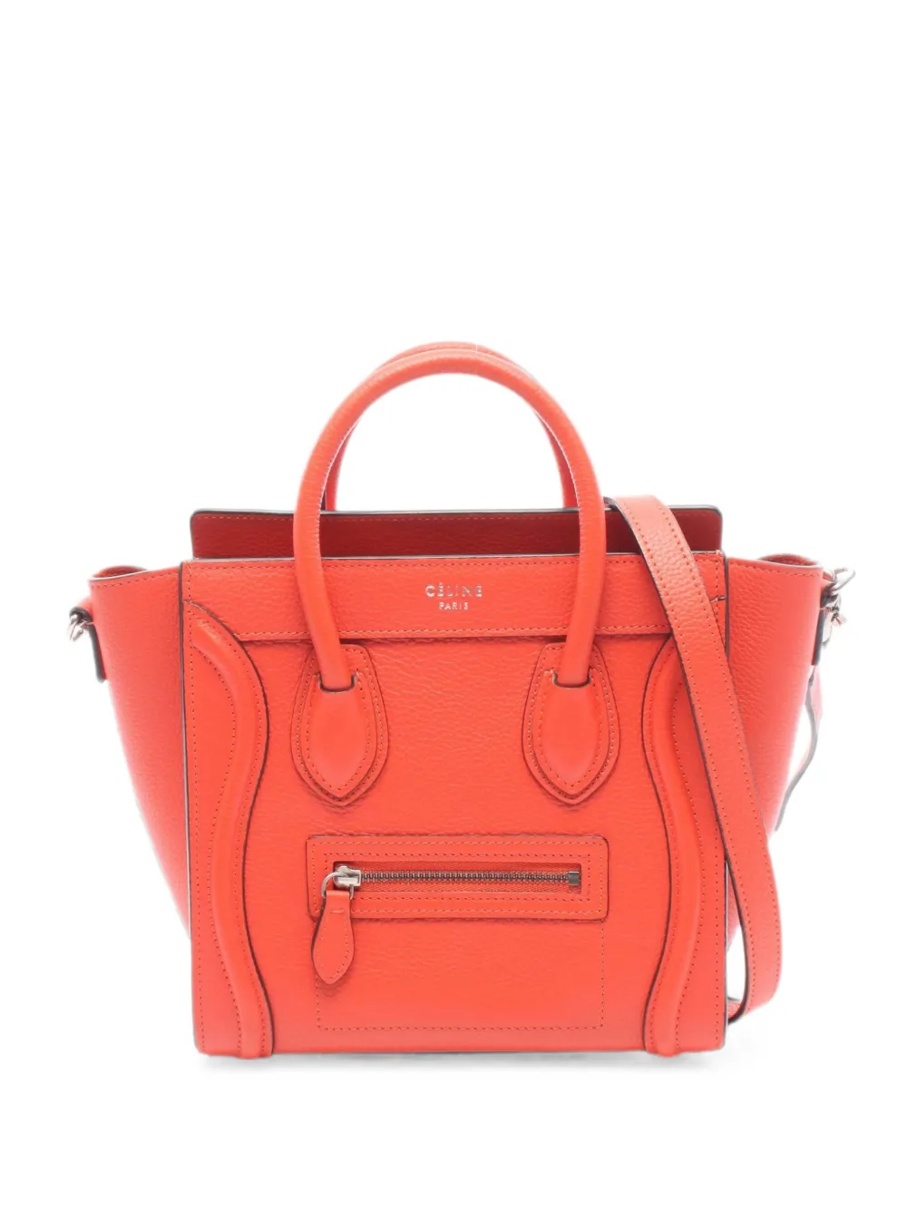 Celine Pre-Owned 2010s Luggage Nano 2-Way tote bag - Rosso
