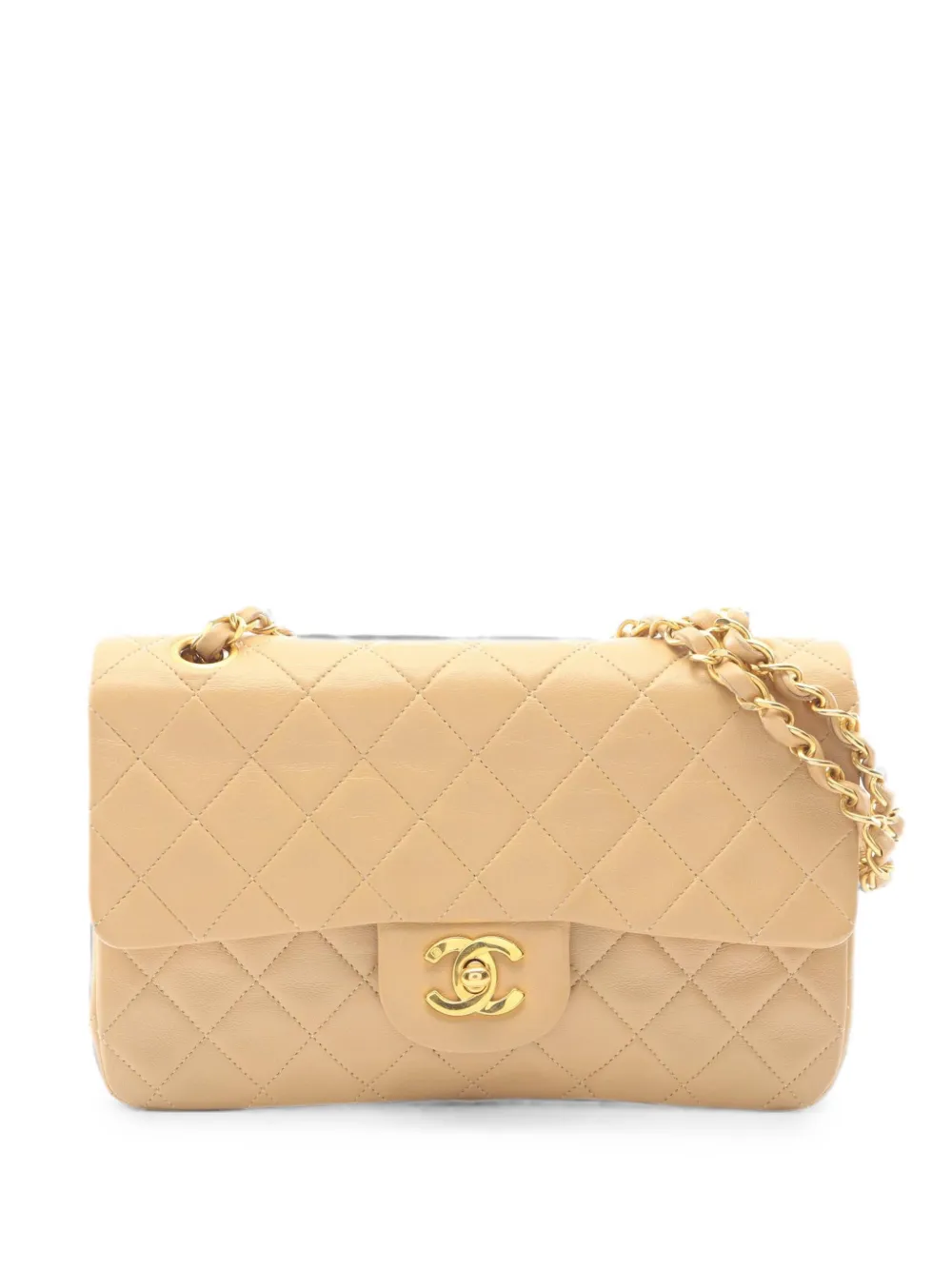 CHANEL Pre-Owned 1989-1991 Matelassé Flap W shoulder bag - Toni neutri