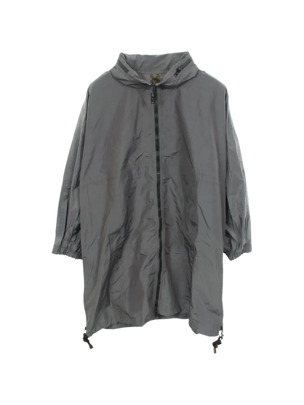 Louis Vuitton Pre-Owned 2010s Monogram side-zip raincoat - Grigio