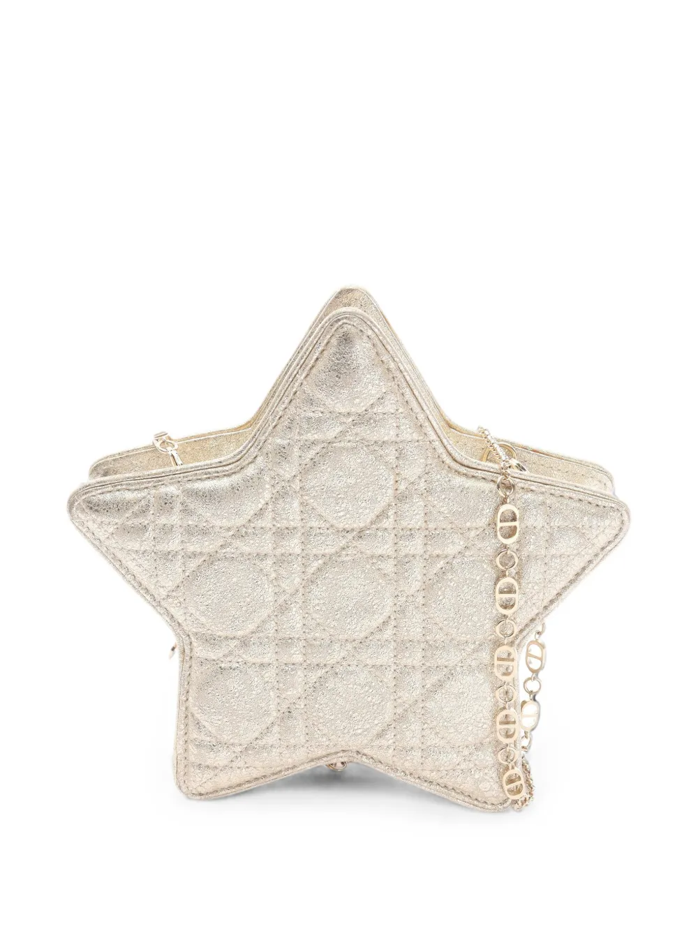 Christian Dior Pre-Owned 2000s Cannage star-shaped shoulder bag - Oro