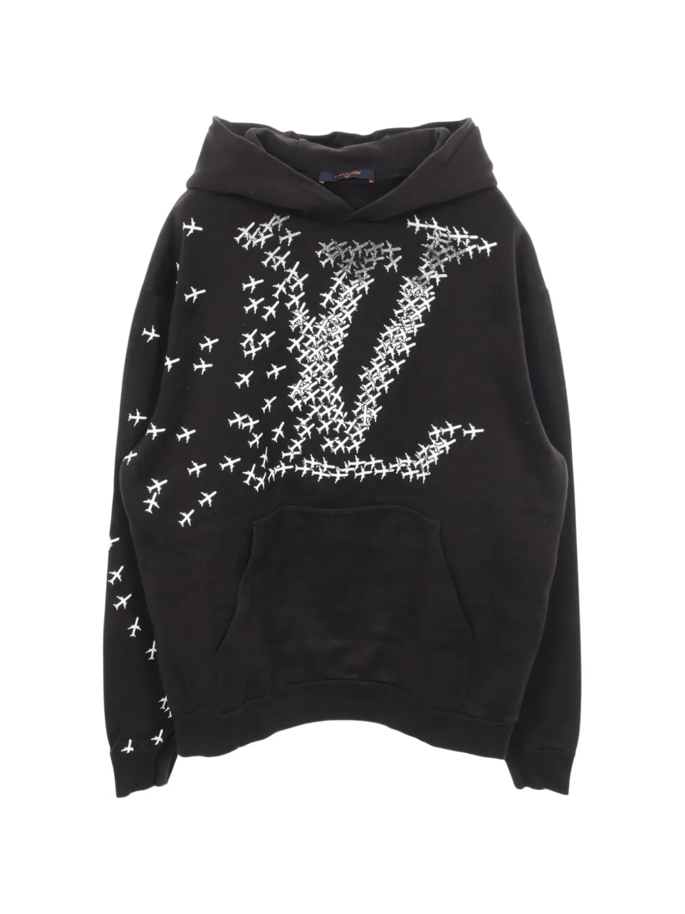 Louis Vuitton Pre-Owned 2010s plane-print hoodie - Nero
