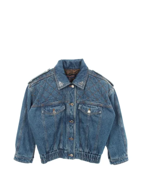 Louis Vuitton Pre-Owned 2010s quilted denim jacket
