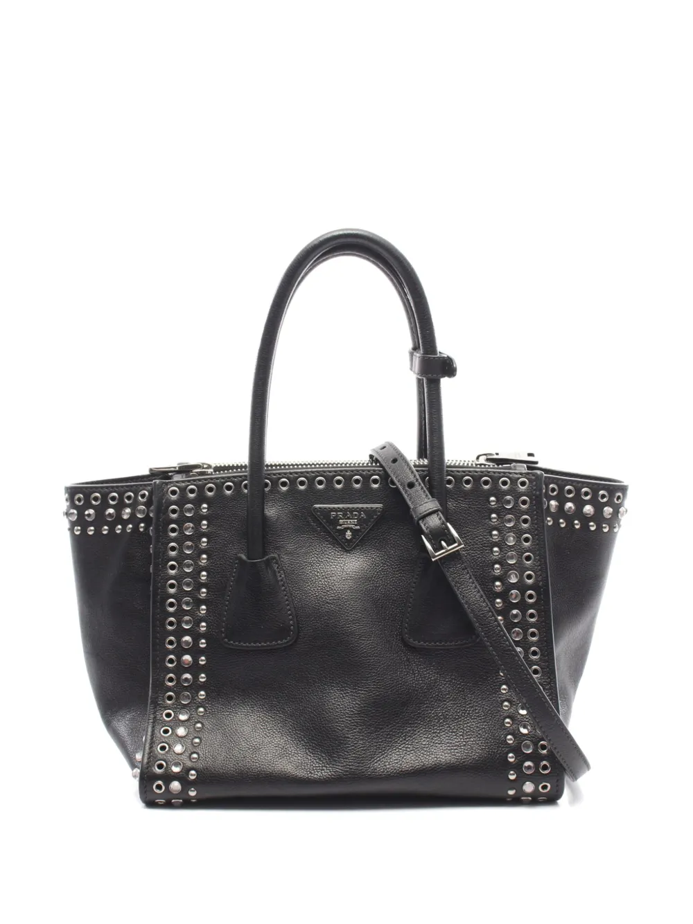 Prada Pre-Owned 2010s studded tote bag - Schwarz