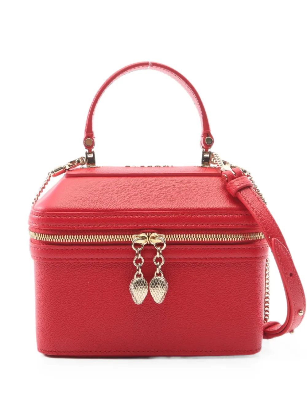 Bvlgari Pre-Owned 2010s Serpenti Jewelry Box two-way handbag - Rosso