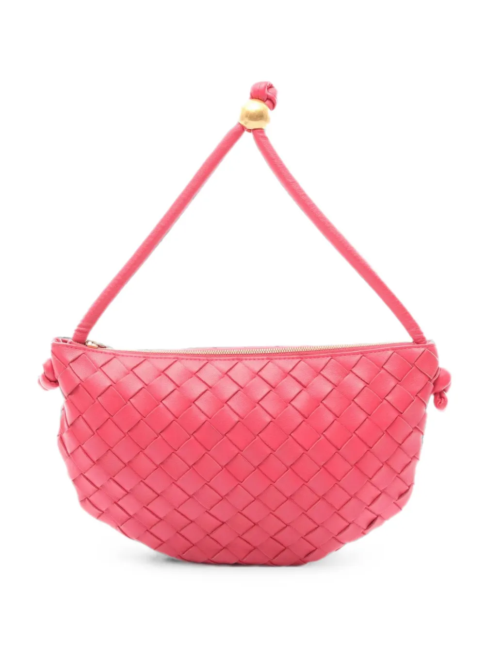 Bottega Veneta Pre-Owned 2000s small Turn Pouch Intrecciato-leather tote bag - Rosa