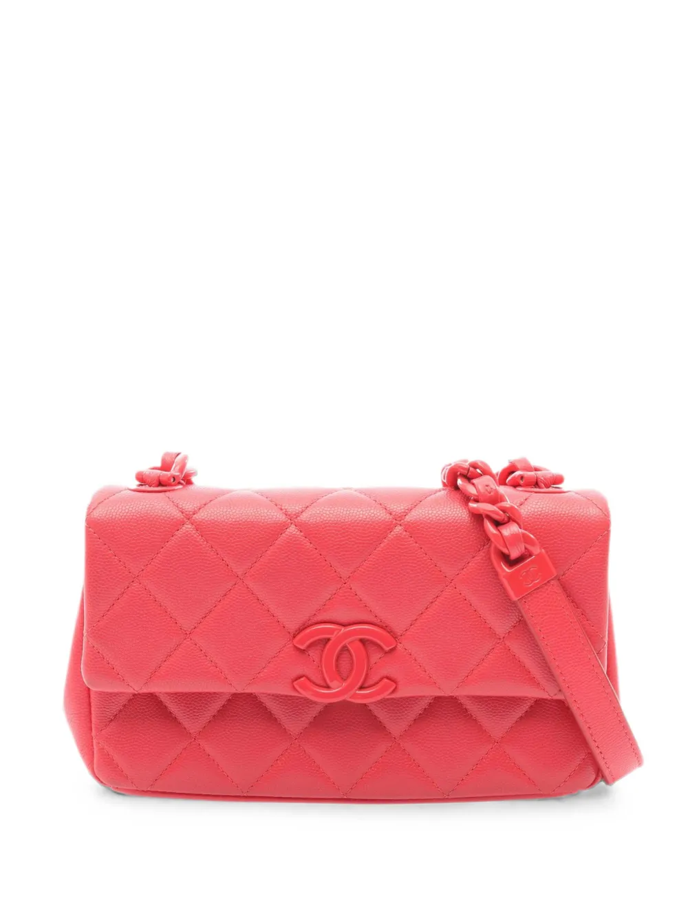 CHANEL Pre-Owned Borsa a spalla matelassé 2020-2021 - Rosso