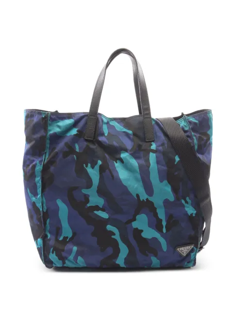Prada Pre-Owned 2000s camouflage-pattern tote bag