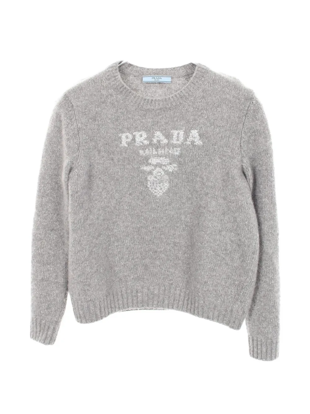 Prada Pre-Owned 2010s logo-detail sweater - Grigio