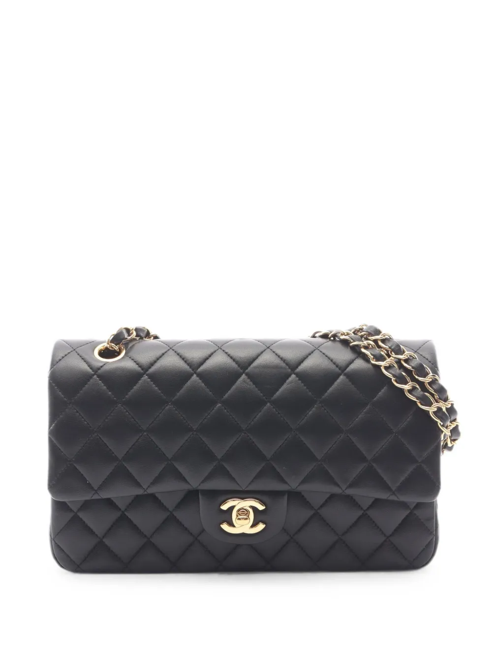 CHANEL Pre-Owned 2020-2021 Matelassé double flap shoulder bag - Nero