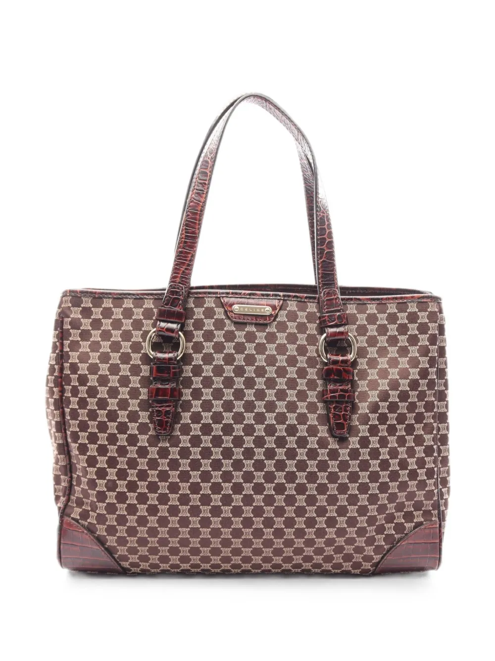 Celine Pre-Owned 2010s Macadam tote bag - Marrone