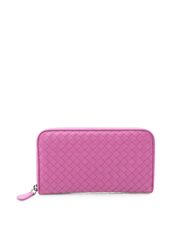 Bottega Veneta Pre-owned 2010s Intrecciato Wallet in Purple