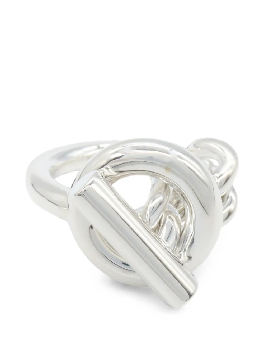 Hermès Pre-Owned 2010s GM Croisette ring - Argento