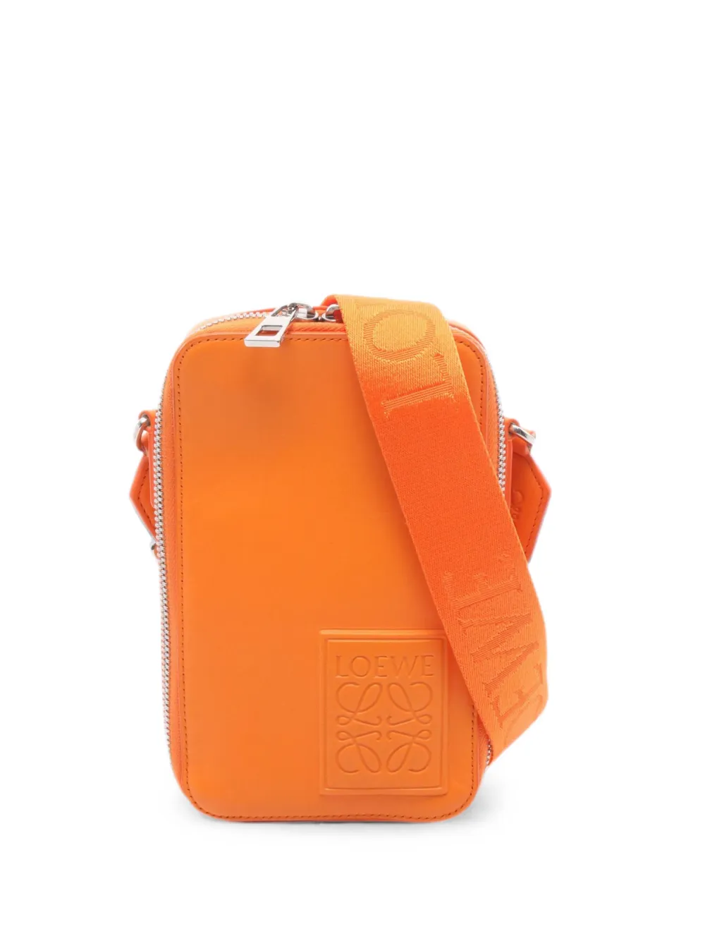 Loewe Pre-Owned 2010s leather shoulder bag - Arancione