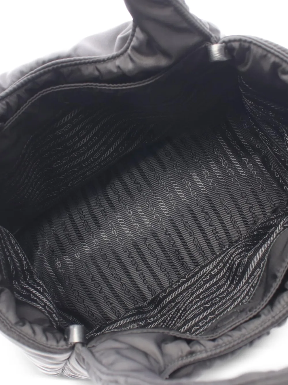Prada Pre-Owned 2010s Re-Nylon Padded Tote Bag | Black | FARFETCH