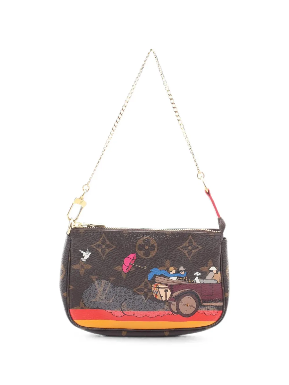 Louis Vuitton Pre-Owned 2015 mini Illustre Pochette Accessoires handbag - Braun