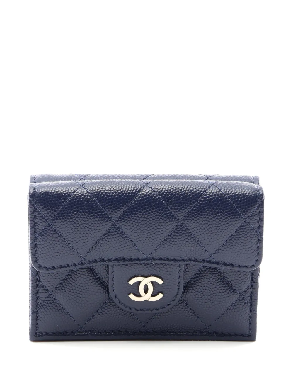 CHANEL Pre-Owned 2019 matelassé wallet - Blue