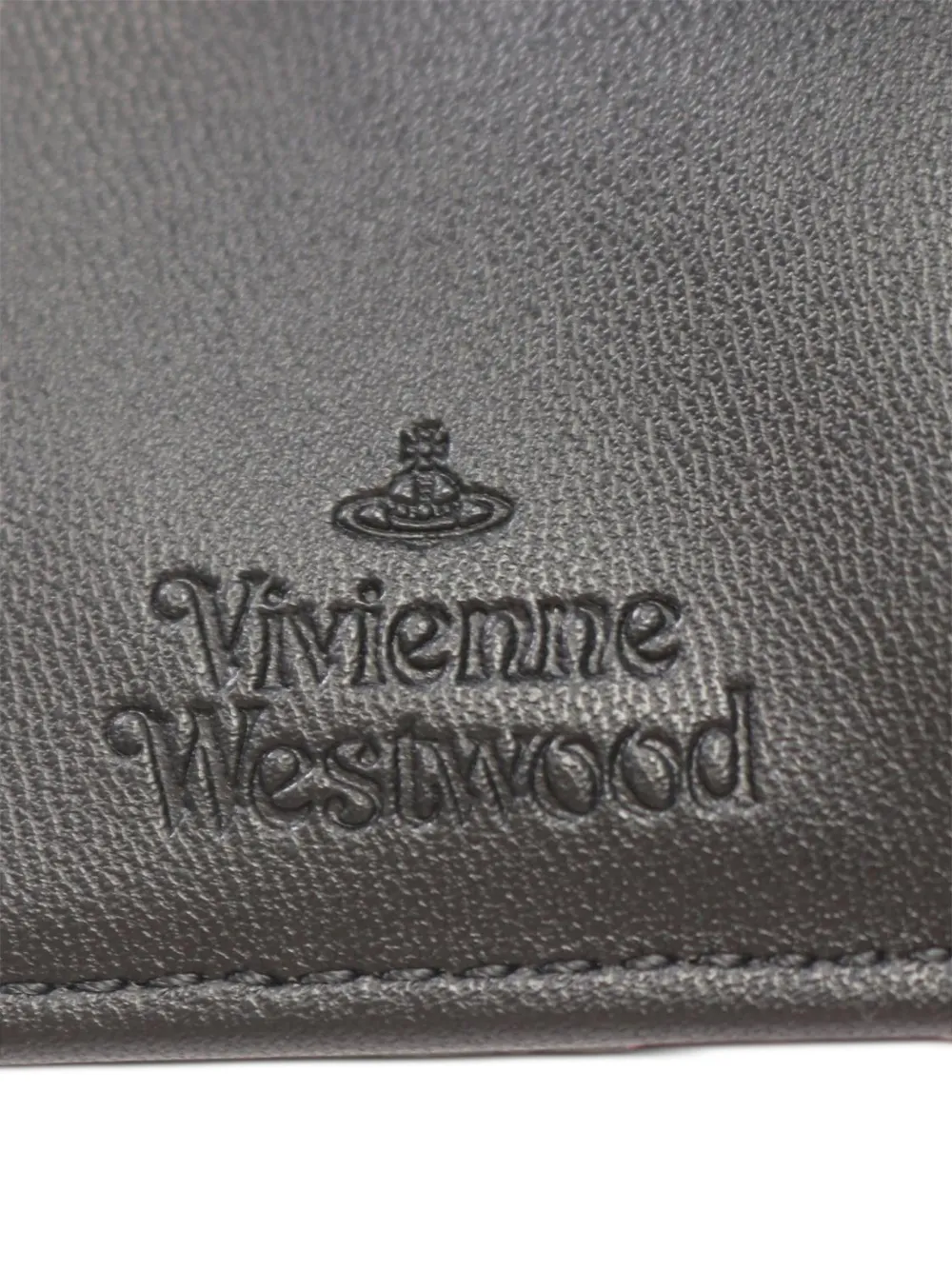 Vivienne Westwood Pre-owned 2020s Small Frame Orb-plaque Tri-fold Wallet in Black, view 4