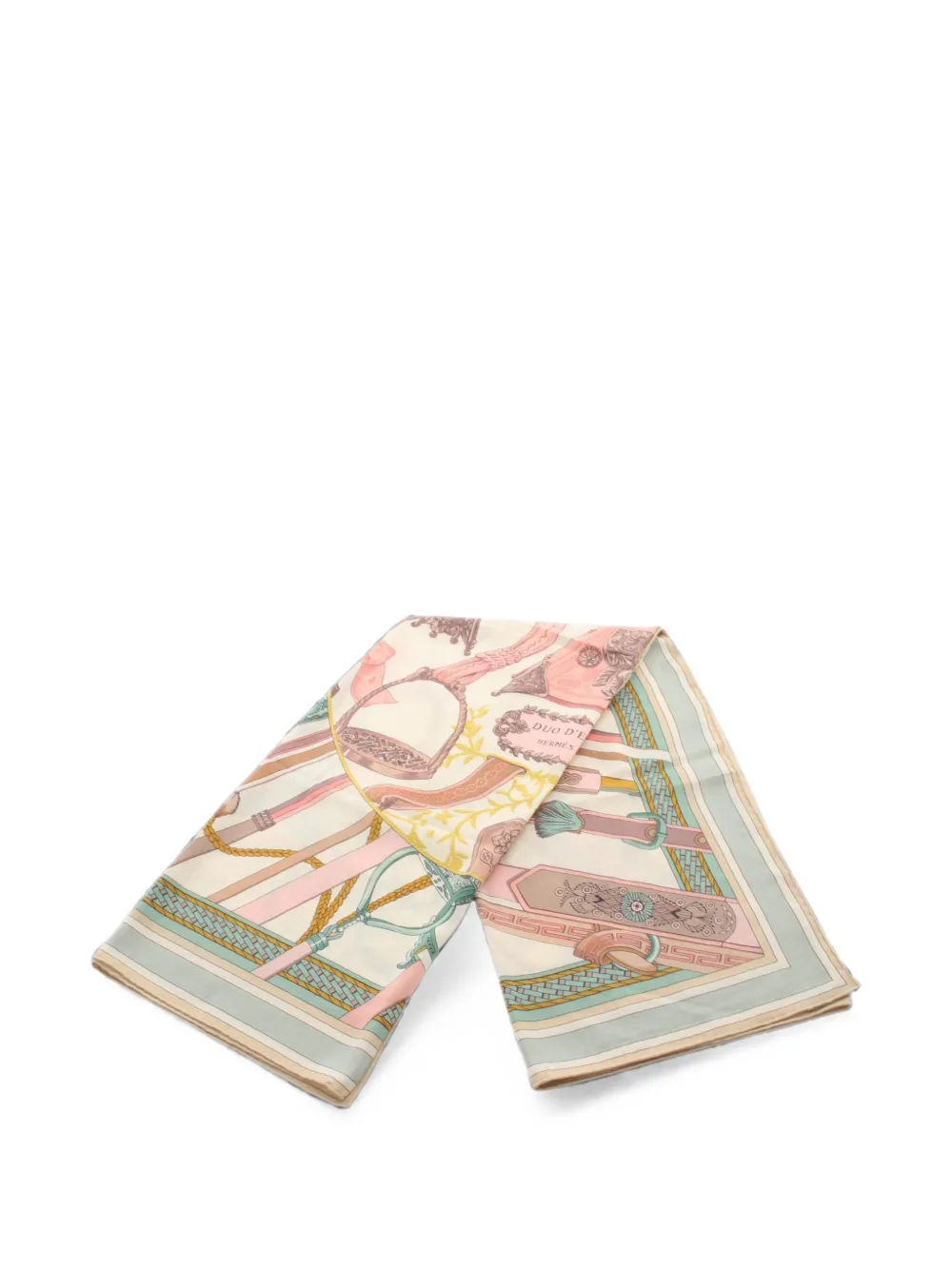 Hermès Pre-Owned 2010s Duo d'Etriers scarf - Toni neutri