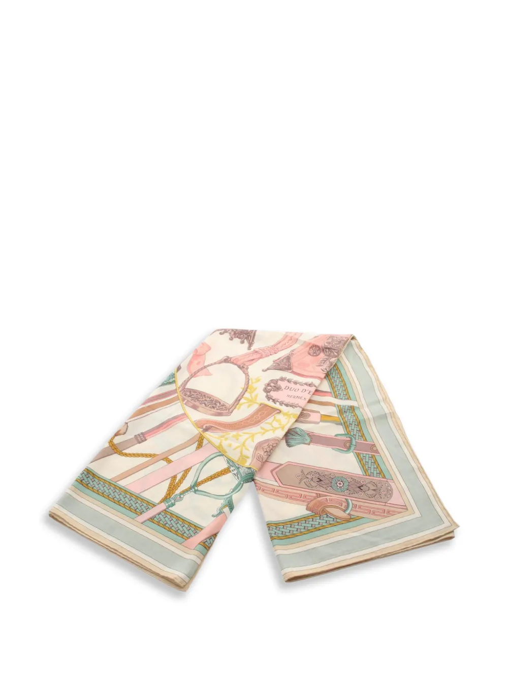Hermès Pre-Owned 2010s Duo d'Etriers scarf - Neutrals