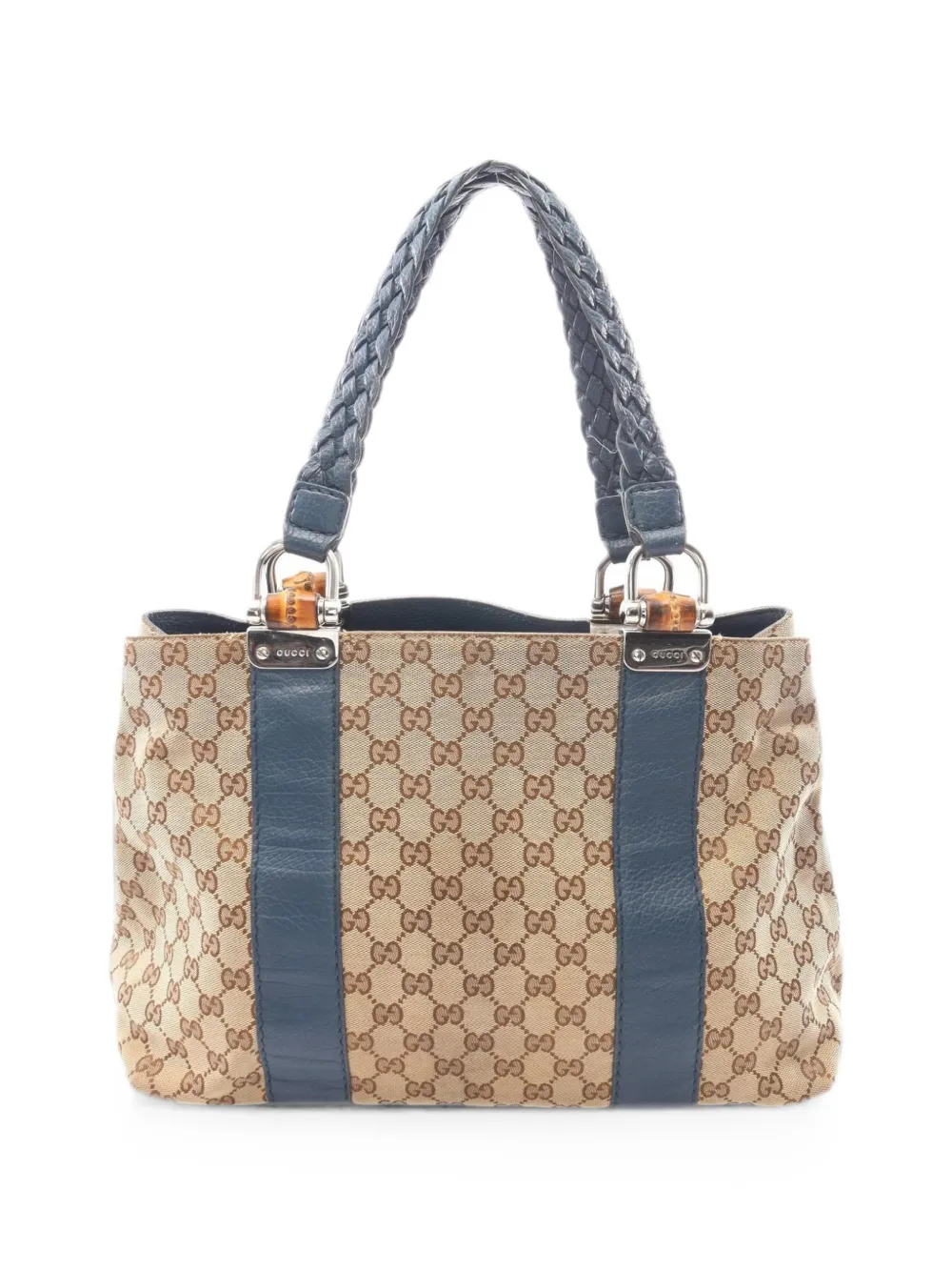 Gucci Pre-Owned 2000s Bamboo GG canvas tote bag - Toni neutri