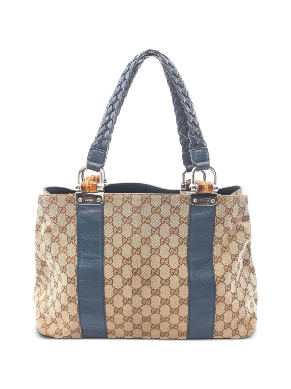 Gucci Pre-Owned 2000s Bamboo GG canvas tote bag - Toni neutri