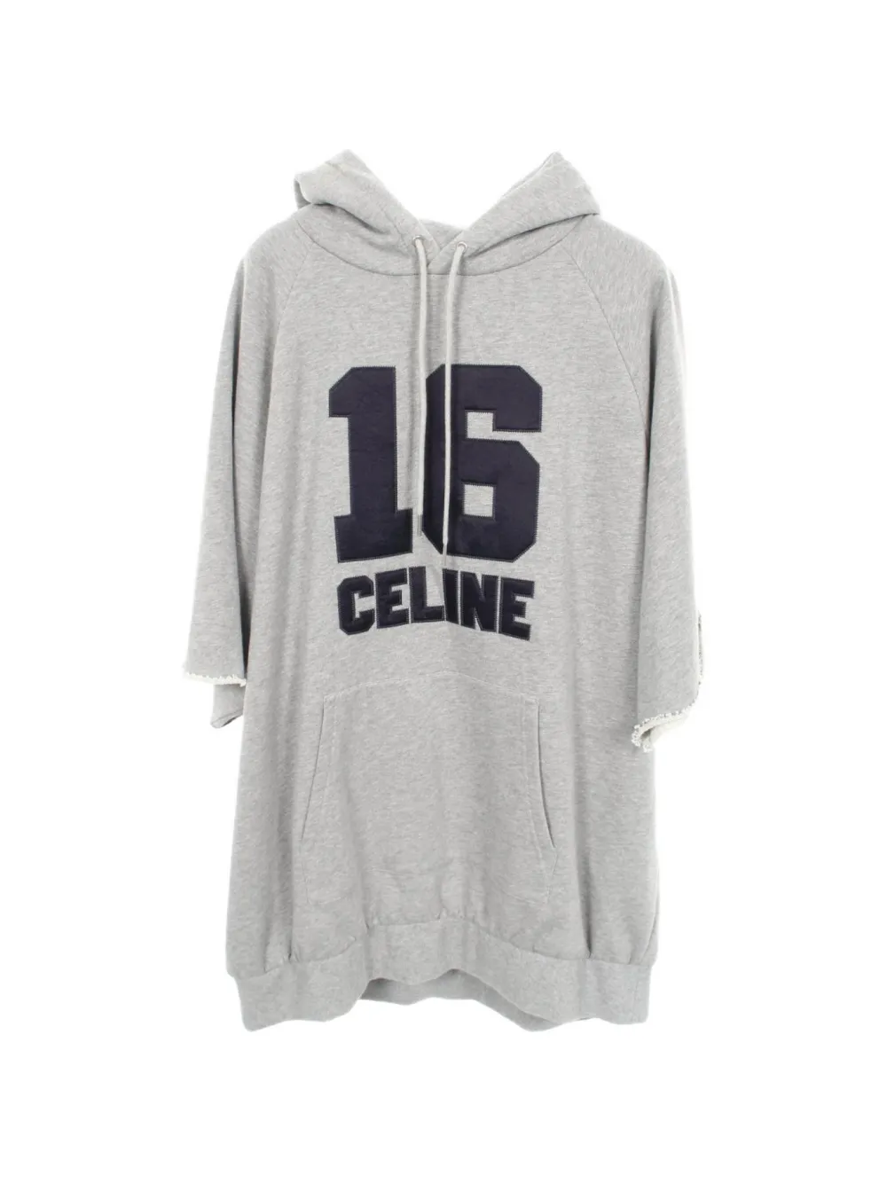 Celine Pre-Owned Felpa con cappuccio 16 Patch anni 2010 - Grigio