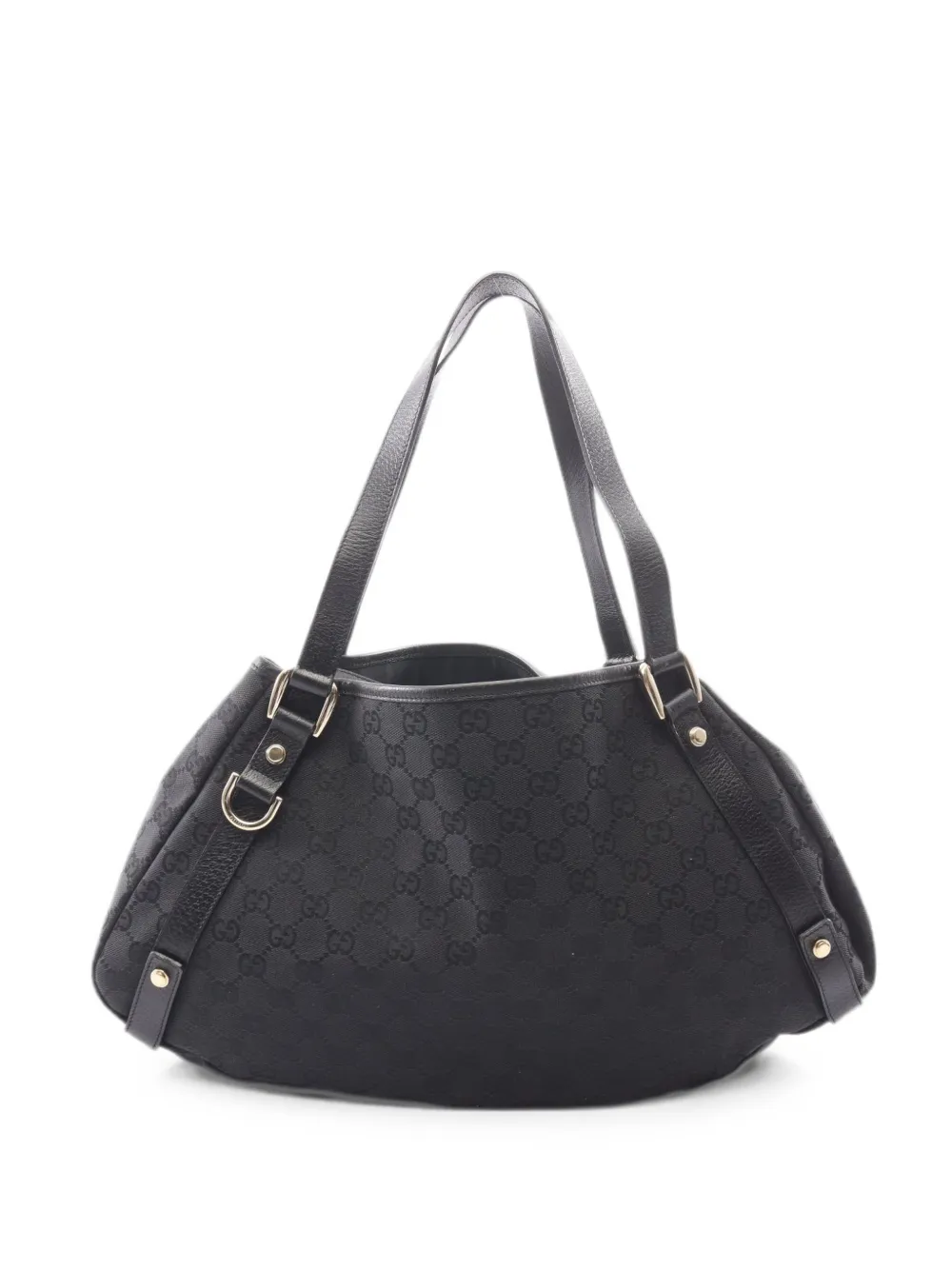 Gucci Pre-Owned 2000s Abbey GG canvas shoulder bag - Nero