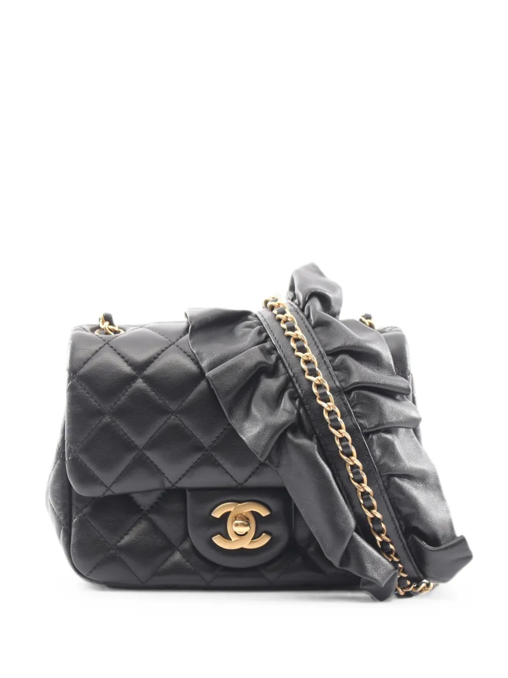 CHANEL Pre-Owned 2020-2021 mini quilted shoulder bag - Nero