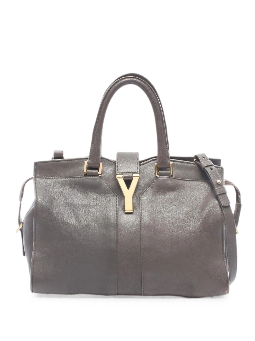 Saint Laurent Pre-Owned 2000s Y line Cabas handbag - Marrone