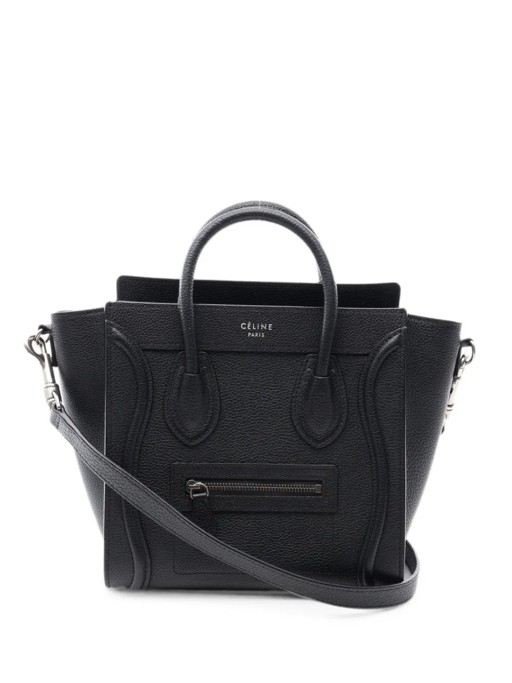 Celine Pre-Owned 2010s Luggage Nano shopper two-way handbag - Nero