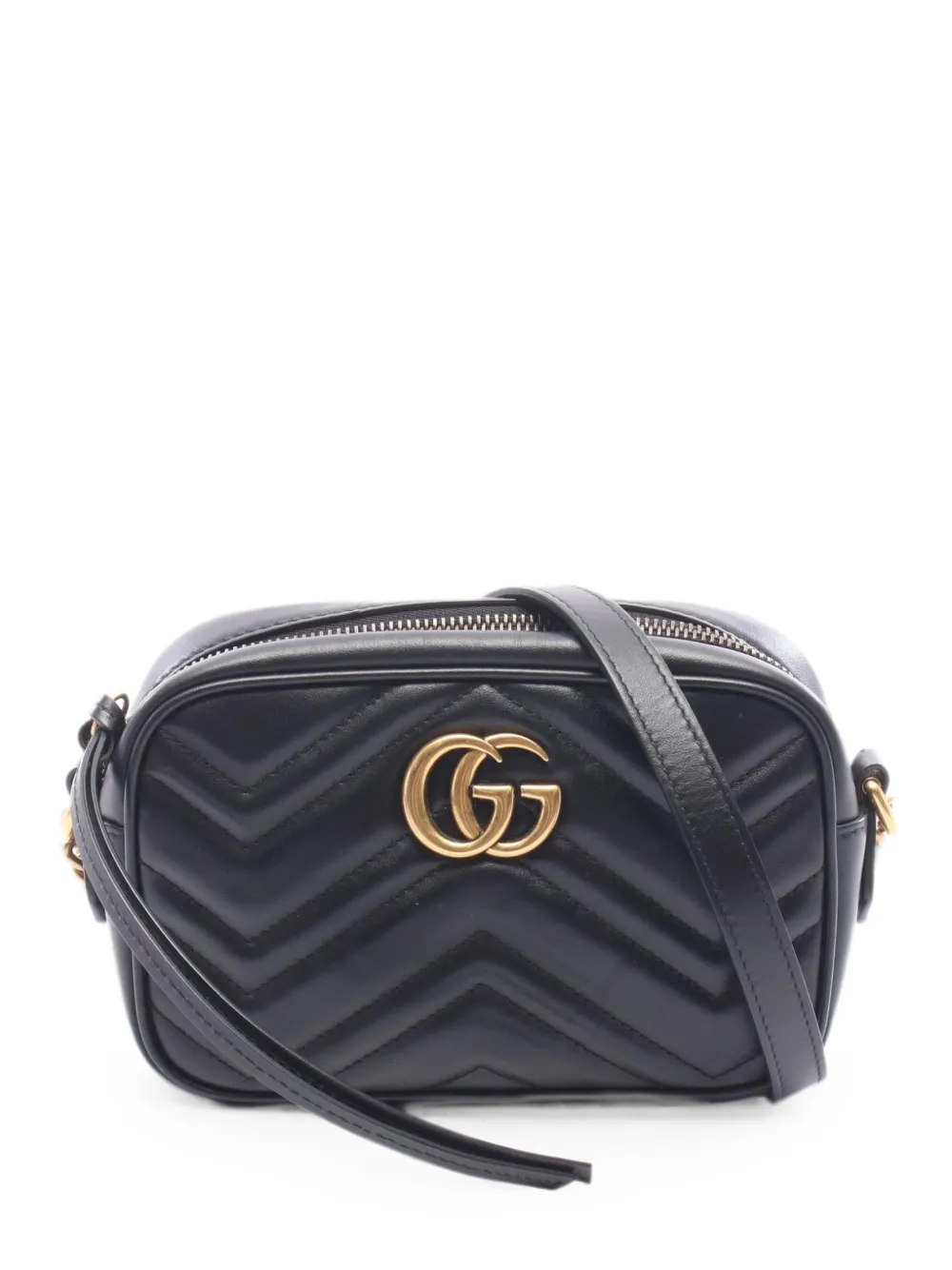 Gucci Pre-Owned 2010s mini Marmont quilted cross body bag - Nero