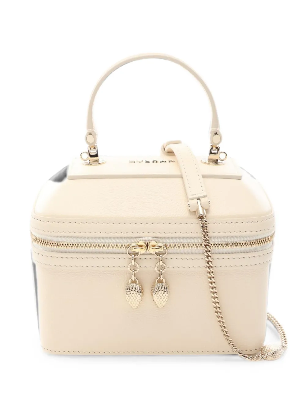 Bvlgari Pre-Owned 2010s Serpenti Jewelry Box 2-Way leather tote bag - Toni neutri