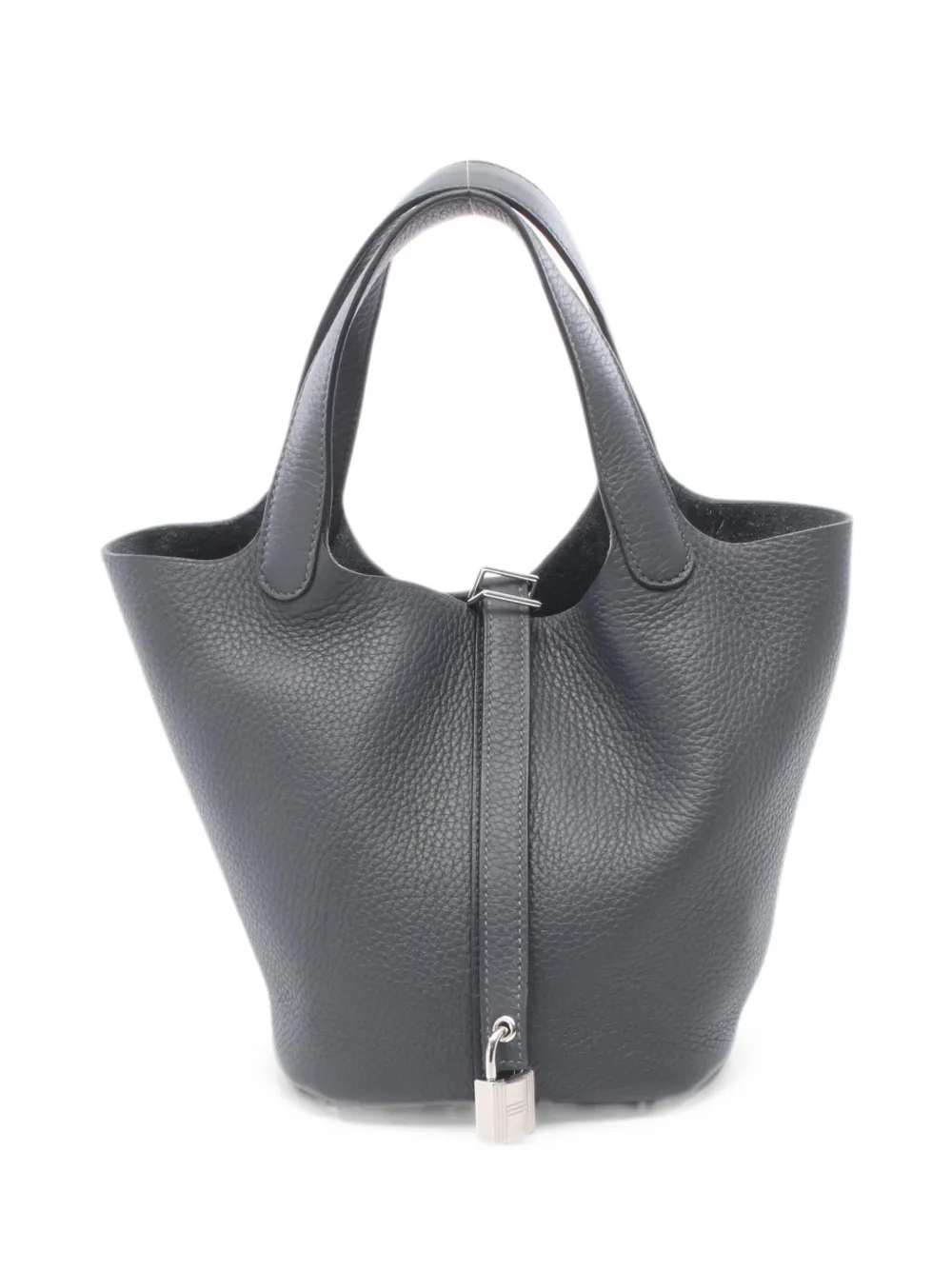 Hermès Pre-Owned 2026 PM Picotin Lock Clemence-leather tote bag - Grigio