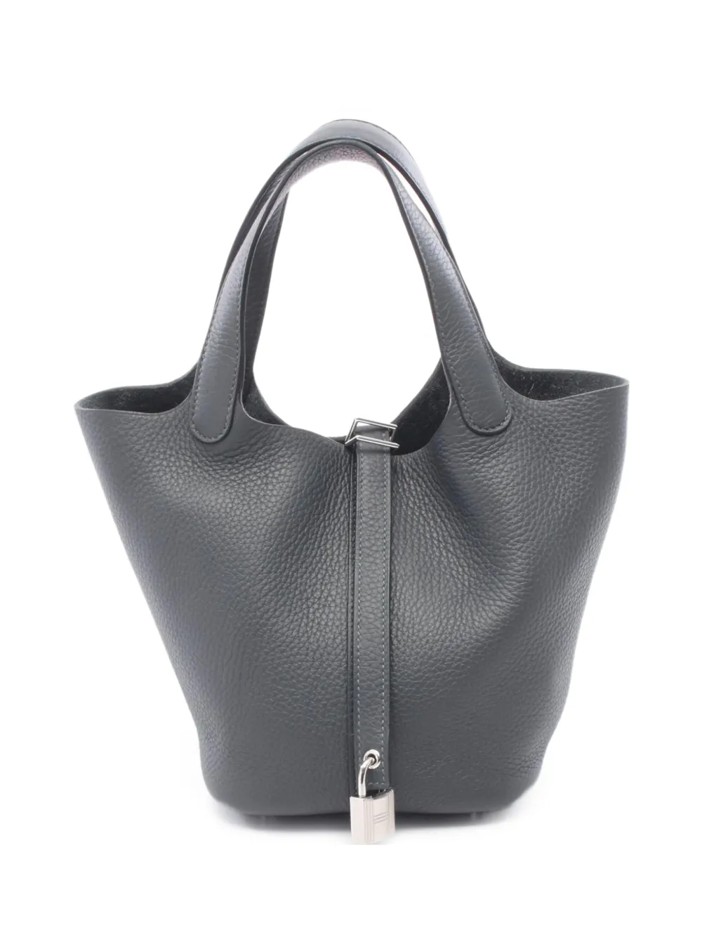 Hermès Pre-Owned 2026 PM Picotin Lock Clemence-leather tote bag - Grau