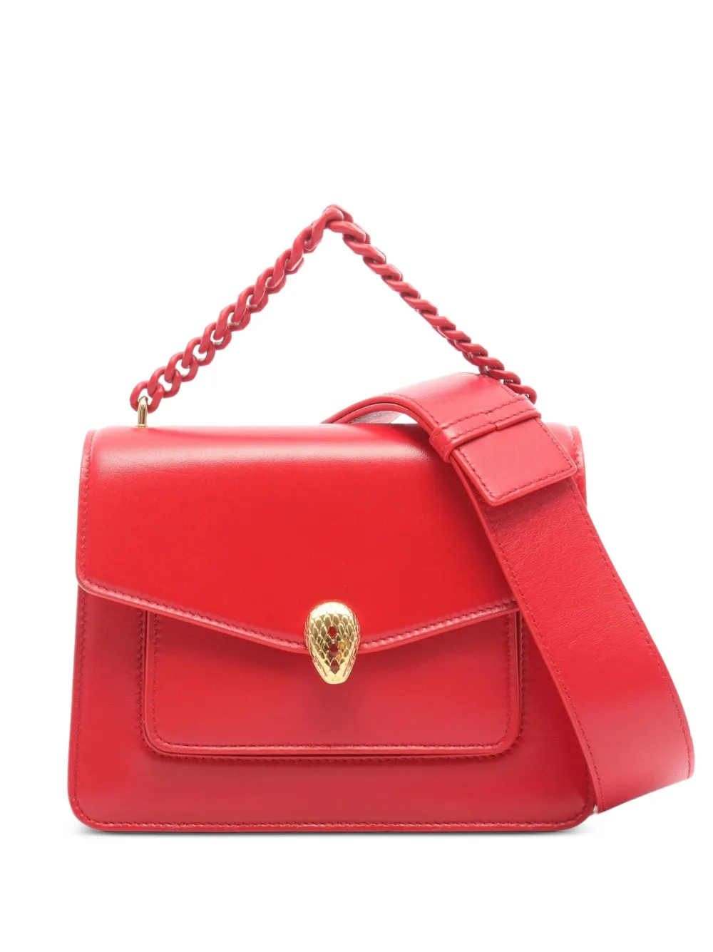 Bvlgari Pre-Owned 2010s Serpenti Forever chain mini handbag - Rot
