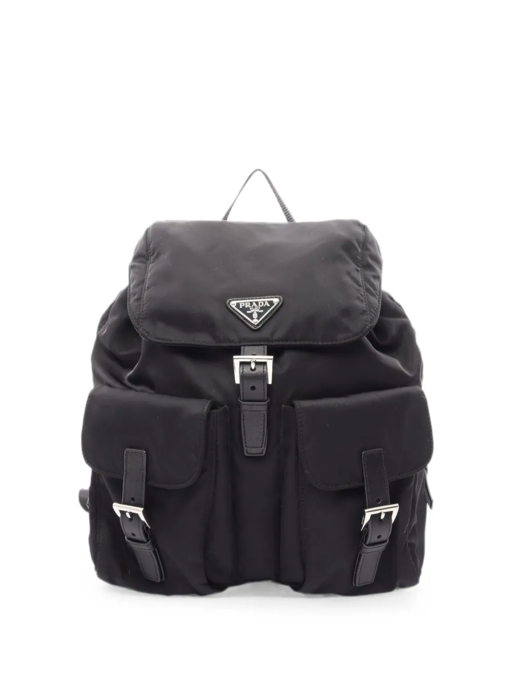 Prada Pre-Owned 2010s Vela buckle backpack - Nero