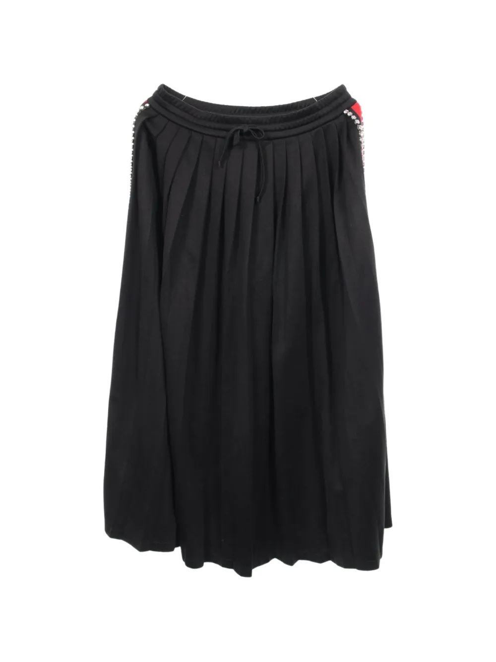 Gucci Pre-Owned 2010s Faltenrock mit Kristallen - Schwarz