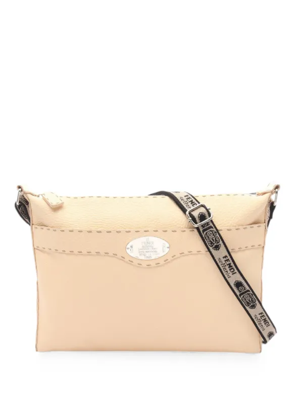 Fendi Pre-owned 2010s Selleria Shoulder Bag in Neutrals