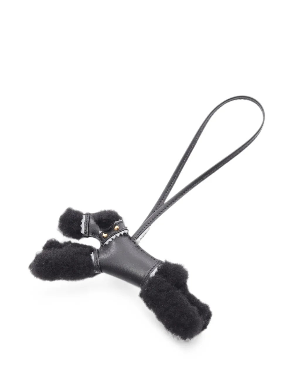 Hermès Pre-Owned 2025 Paddy shearling bag charm - Nero