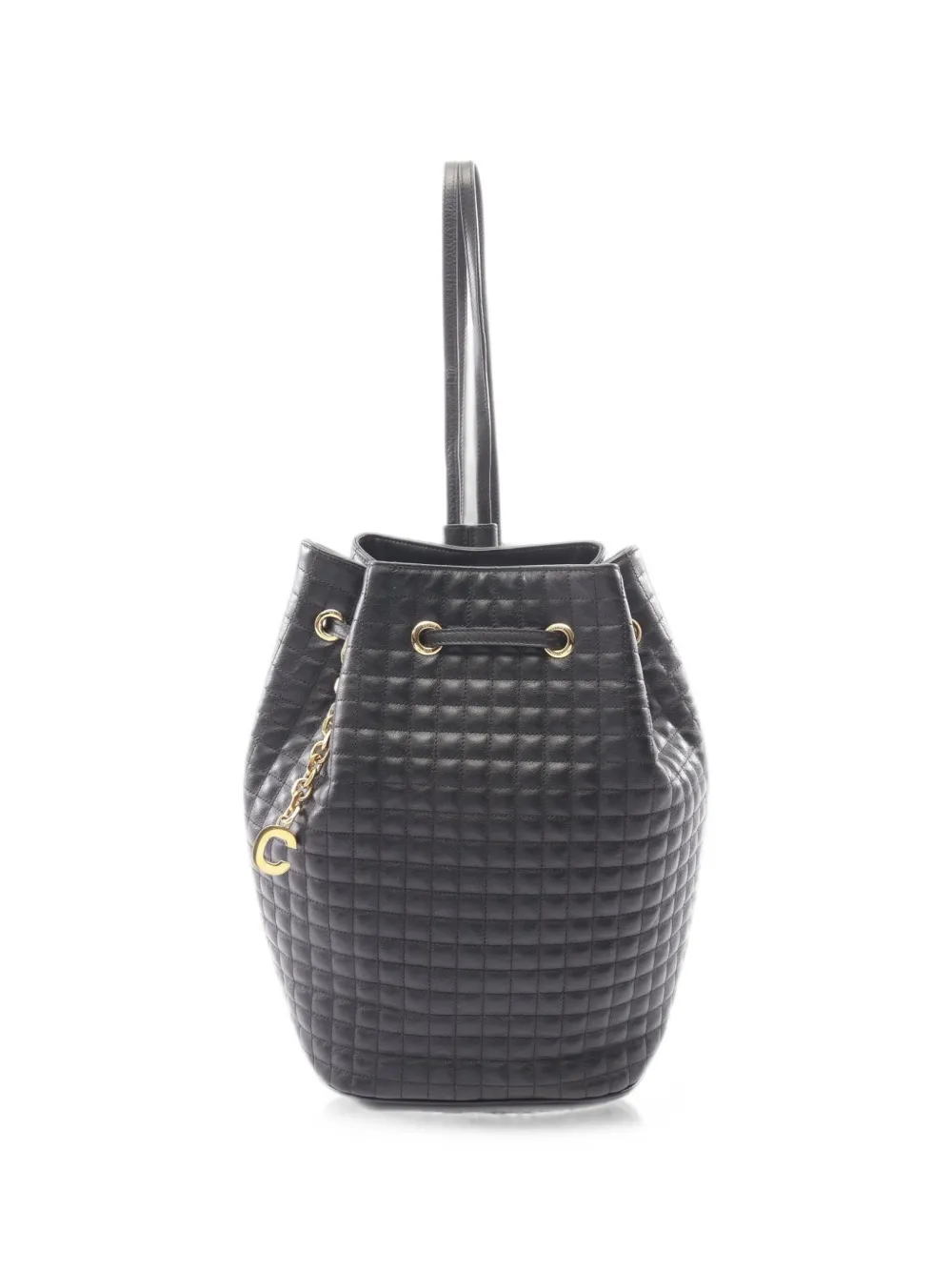 Celine Pre-Owned 2010s Small C-charm quilted backpack - Nero