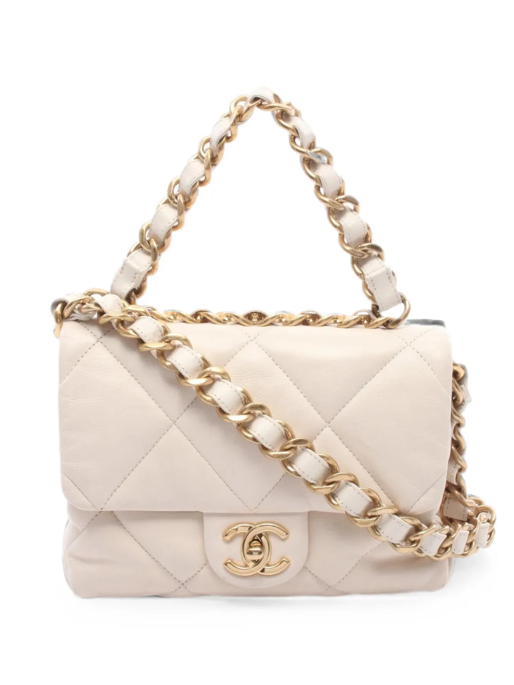 CHANEL Pre-Owned 2000s matelassé chain shoulder bag - Toni neutri