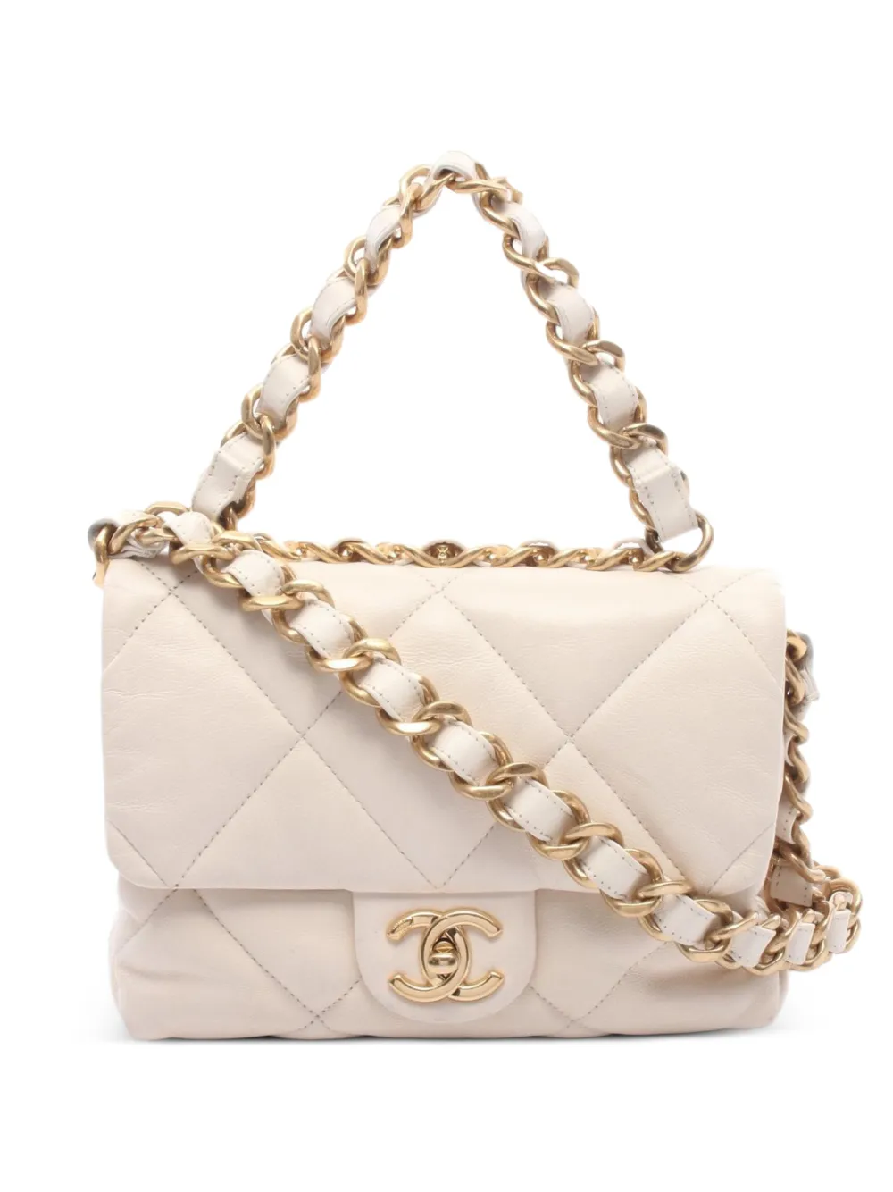 CHANEL Pre-Owned 2000s matelassé chain shoulder bag - Toni neutri