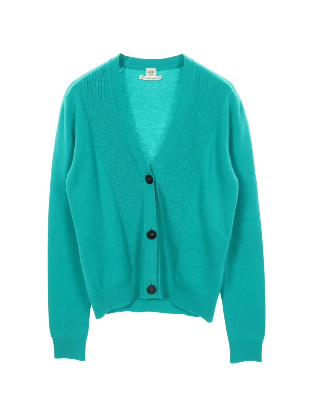 Hermès Pre-Owned 2010s V-neck cashmere cardigan - Grün