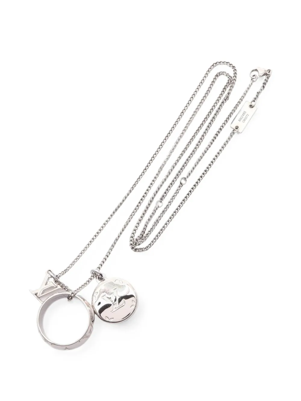 Louis Vuitton Pre-Owned 2022 Monogram pendant necklace - Argento